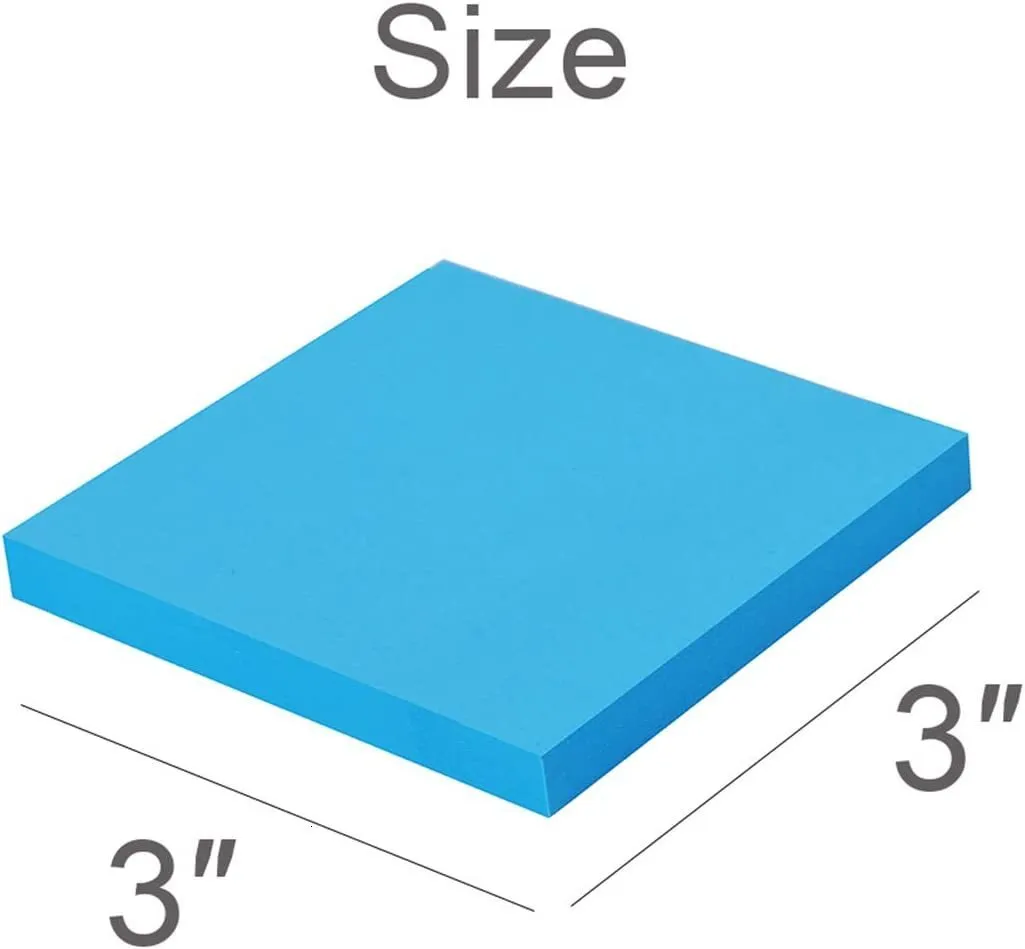 24 Pack) Sticky Notes 3x3 In Canary Yellow, Clean Removal, Recyclable, Self-Stick Pads, Easy To Post For Home, Office, Notebook