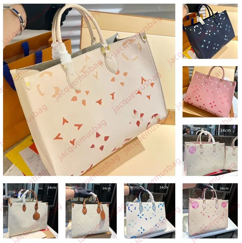 FASHION Borse a mano Crafty ONTHEGO borse firmate MM GM PM DONNA lusso Borsa a tracolla con stampa a colori in vera pelle da donna in movimento Portafoglio a tracolla