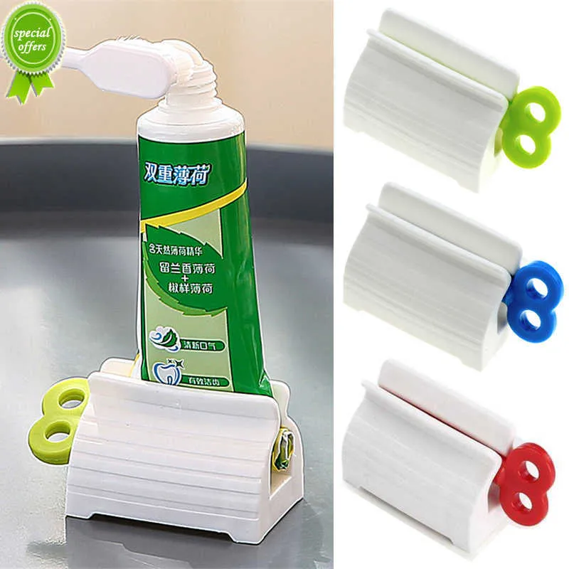 Neue Zahnpasta Squeezer Einfache Bedienung Multifunktions Gesichtsreiniger Zahnpasta Tube Rolling Squeezer Dispenser Badezimmer Zubehör