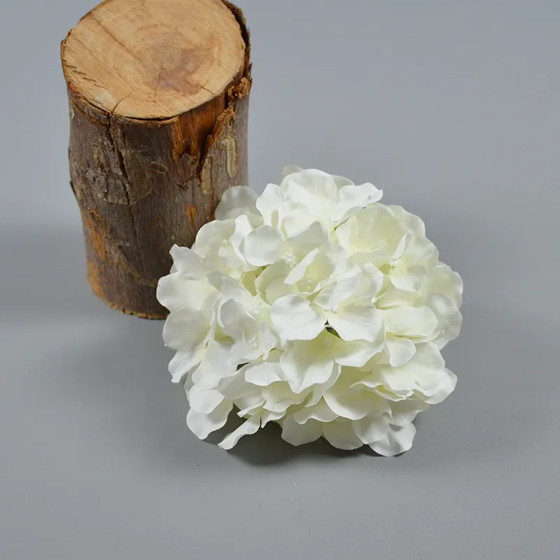 Afoxsos 21 In.H White Artificial Hydrangea Flowers With Long Stem And Leaves, 3 Pieces