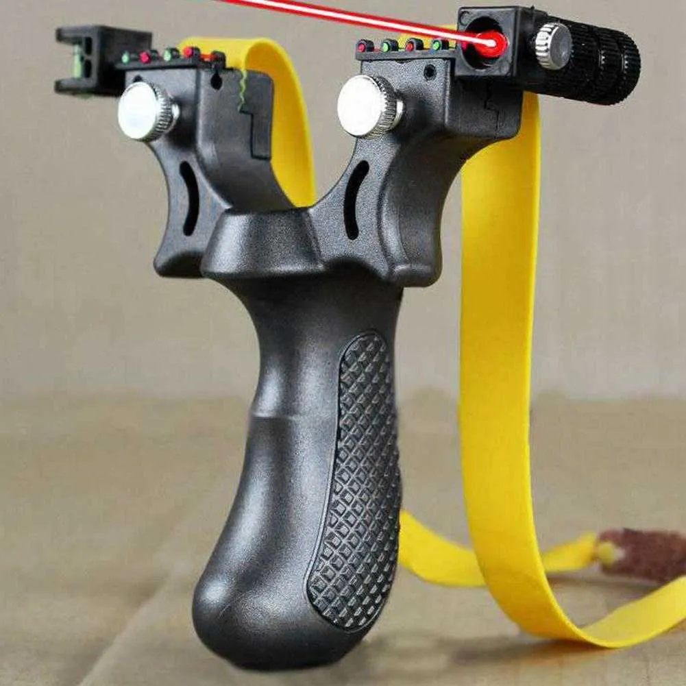 Yay Ok Lazer HedeflemeSeviye Enstrüman Düz Lastik Bant Ile Yüksek Hassasiyetli Mancınık Açık Oyun Sling Shot Set ToolHKD230626