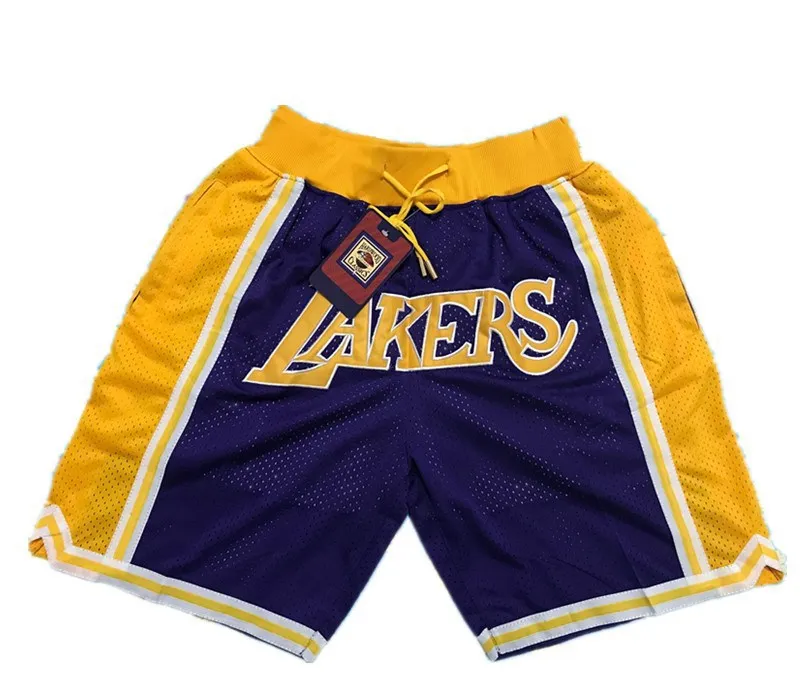 Pantaloni a sfera Warriors Heat Raptors Magic Pocket Dense Shorts Pants Basketball Tide