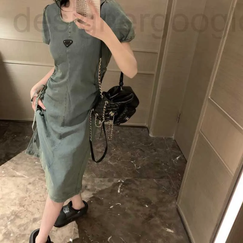 Urban Sexy Dresses designer Luxury Denim dress Designer Brand Summer dresses Casual Miniskirt High Waist Hollow out Dress American