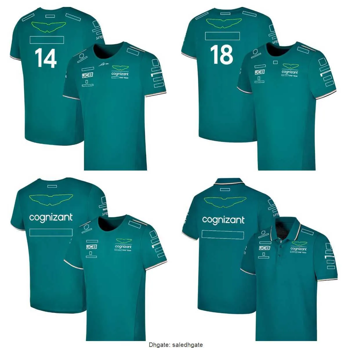 F1アストンTシャツレーシング衣料チーム2023ドライバー短袖Tシャツカジュアル通気速乾性衣料品のカスタマイズ