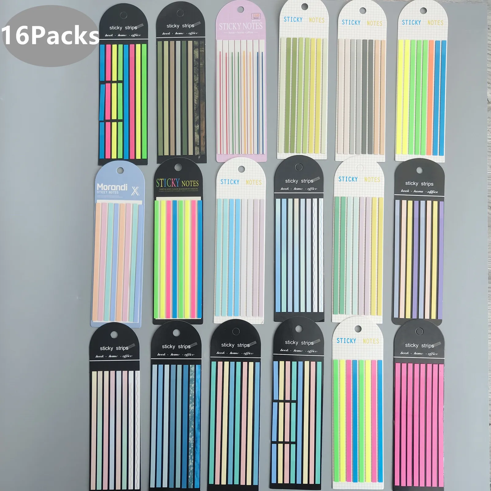 DHgate.com:18 Packs Transparent Sticky Notes, Self-Adhesive Reading ...