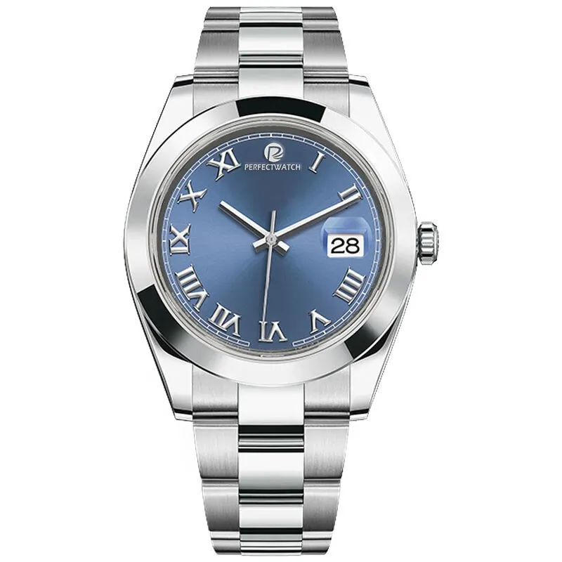 AAA montre pour hommes montre de créateur de haute qualité bracelet en acier inoxydable montre de synchronisation mouvement à quartz montre-bracelet en verre saphir