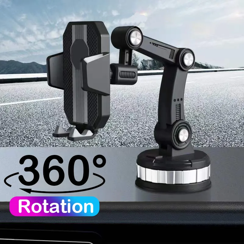 360 Rotasyon Araba Cep Telefonu Montaj Standı Araba GPS Braketi Enayi Destek Telefon Tutucu IPhone 13 11 Pro Xiaomi Samsung
