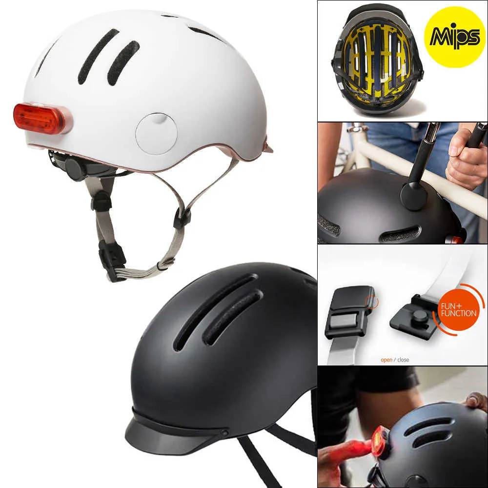 MIPS Adult Cycling Helmet with Tail Light Safe, Lightweight Bike