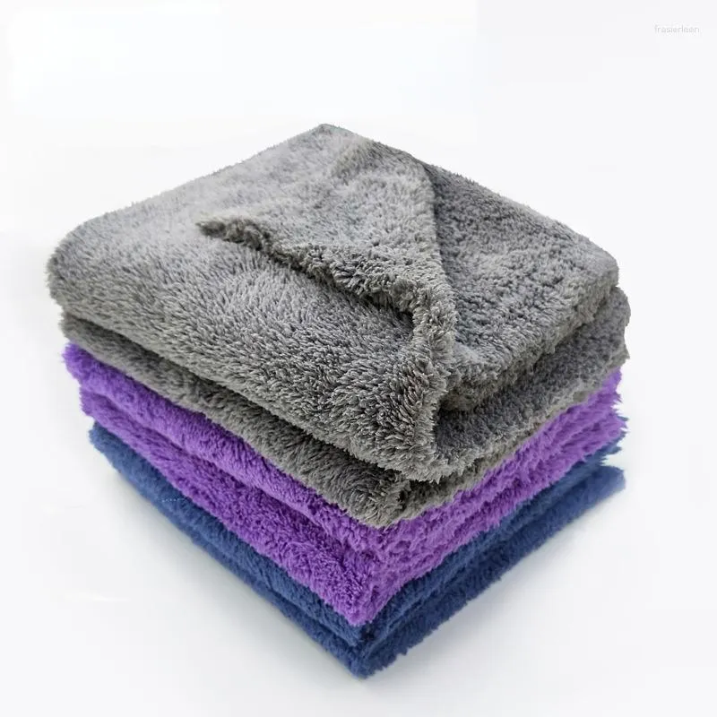 Voiture éponge nettoyage séchage chiffon lavage microfibre serviette Super absorbant Ultra doux sans bords détaillant épilation Toalla 500GSMCar