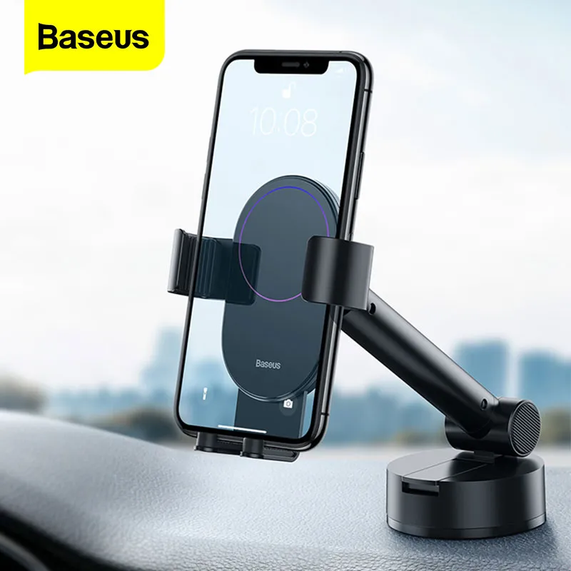 Baseus Gravity Car Phone Holder Flexível Ventosa Mobile Phone Support Mount Phone Holder Smartphone For Phone in Car