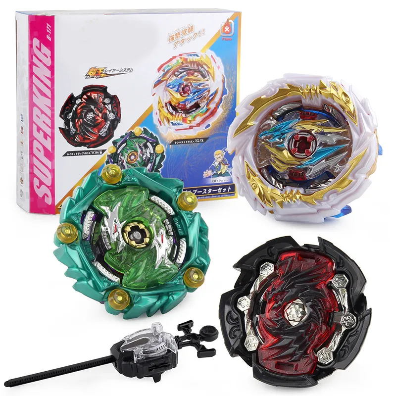 Spinning Top Burst Gyro Super King Series B-171 Gyro Ensemble 3-en-1 avec émetteur Beyblades Jouets Vente Naked Diabolos Curse Satan 230625