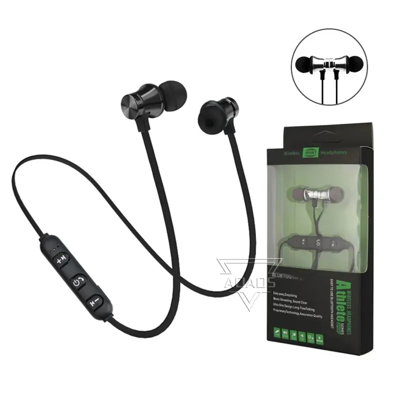 XT11 Magnet Sport Headphones BT4.2 Wireless Stereo Earphones with Mic Magnetic Earbuds Bass Headset for iPhone Samsung LG Smartphones with Package
