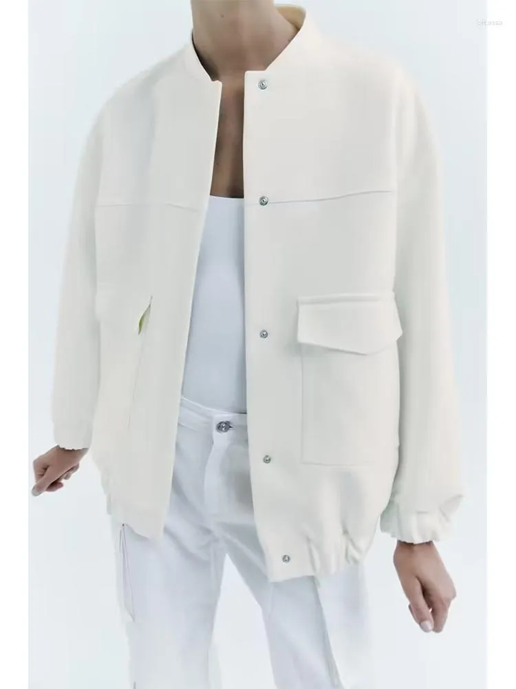 Vestes pour femmes 2023 femmes Bomber veste mode poche plaquée printemps manteau à manches longues décontracté dans les vêtements d'extérieur Chic hauts