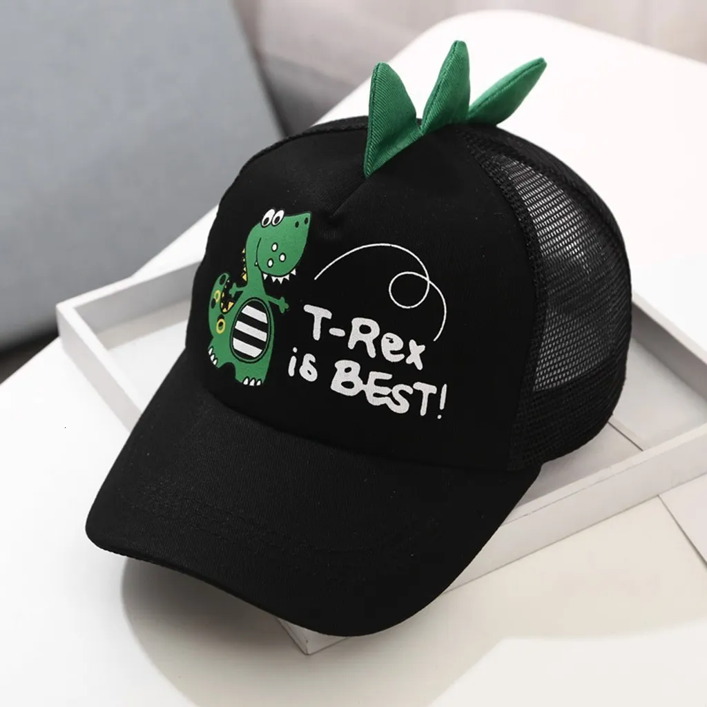 Caps Hats Adult Kids Baby Cartoon Dinosaur Embroidered Letter Printed Cap Harajuku Fashion Boys Girls Baseball Caps Peaked Hat 230626