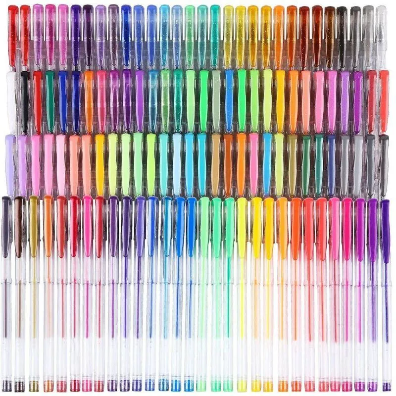 Color Gel Pen Set Art Creation Tools Including Glitter Metallic Ink For Painting Sketching Student Gifts Stationery