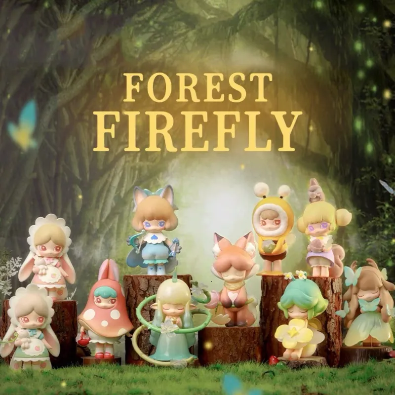 Blind Box Laplly Firefly Forest Series Blind Box Toys Caja Ciega Söt Anime Figure Doll Model Mystery Box Girls Present 230625