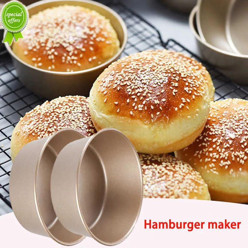 Yeni Hamburger Yapma Makinesi Hamburger Kalıp Hava Fritöz Omlet Sığır Izgara Burger Presi Patty Maker Kalıp Hamburger Presi Yapışmaz