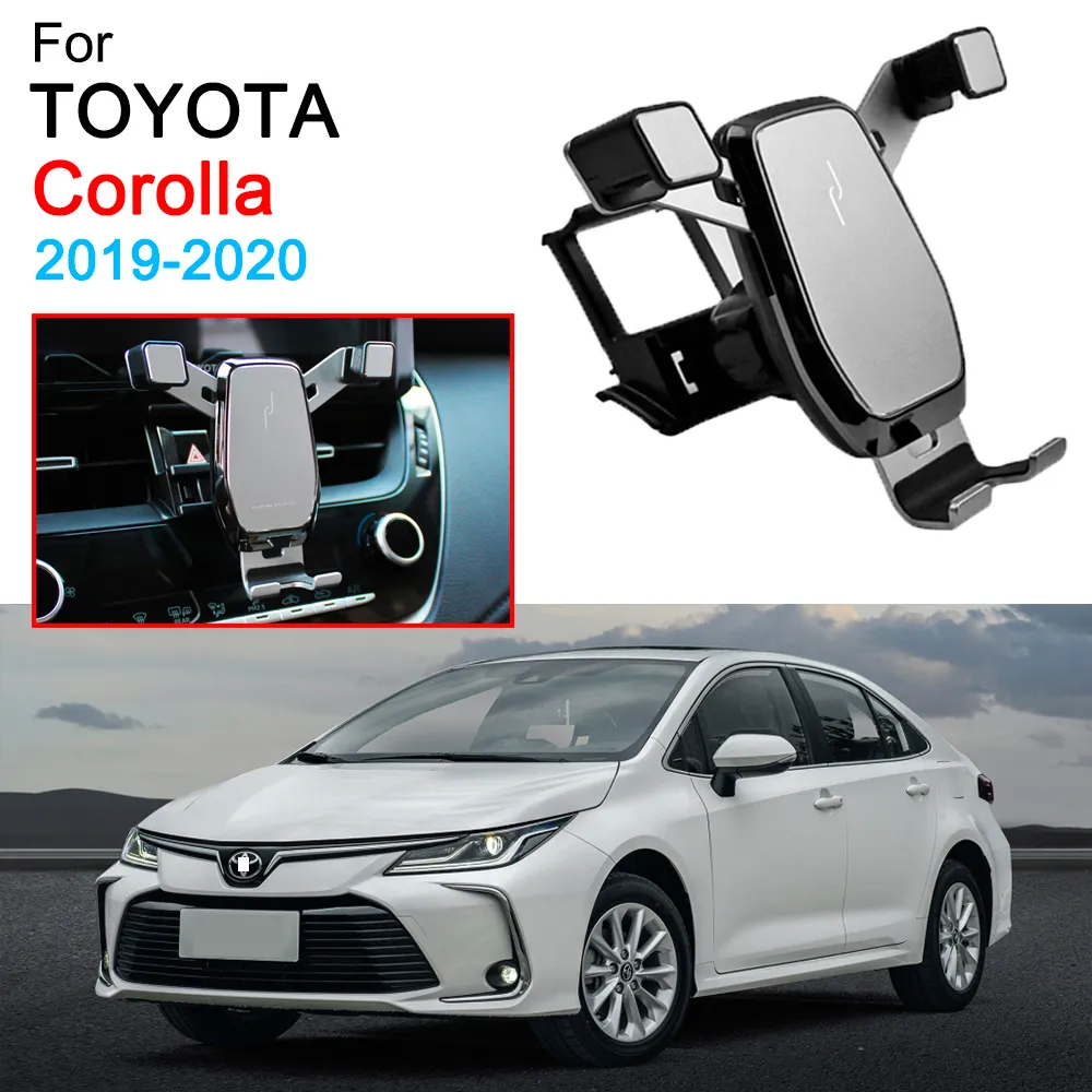 Auto Telefoon Houder Air Vent Mount Clip Klem Mobiele Telefoon Houder Voor Toyota Corolla Altis Accessoires 2019 2020 2021 2022 2023