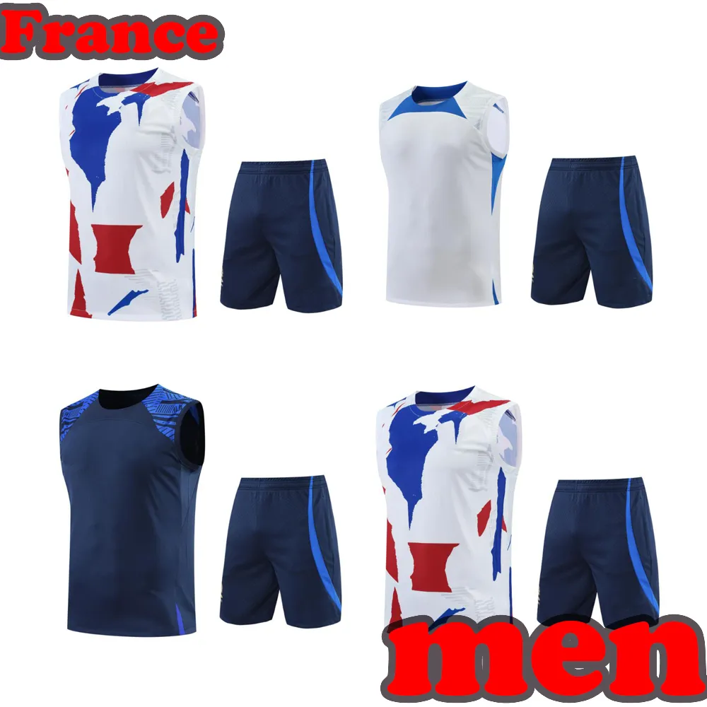 2023 Benzema Mbappe Shirt Tracksuit Short Sleeve Griezmann France 22 23 Giroud utrustad Mayotte Football Vest Training Suit Tracksuit