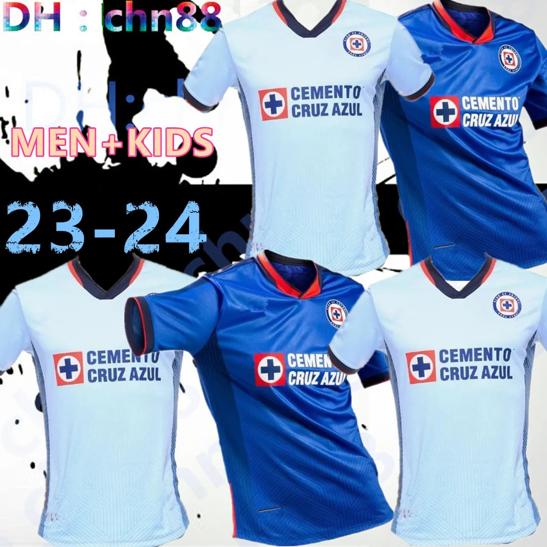 2023 2024 Cruz Azul 축구 유니폼 23 24 CDSyC 멕시코 리그 BACA RODRIGUEZ 홈 어웨이 세 번째 축구 셔츠 LIGA MX camisetas de futbol Kit Jersey