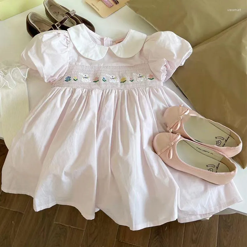 Fille Robes Dété Frère Smocké Robe Bébé Filles Broderie Floral Ropa Enfants  Vêtements Princesse De Mariage Vêtements Espagnol Vestidos Du 14,24 €