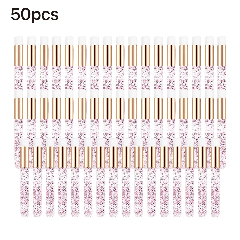 メイクアップツール50100PCSまつげエクステンション用のまつげクリーニングブラシグリッターラッシュシャンプーブラシノーズポアクリーンセーブブラシ230626