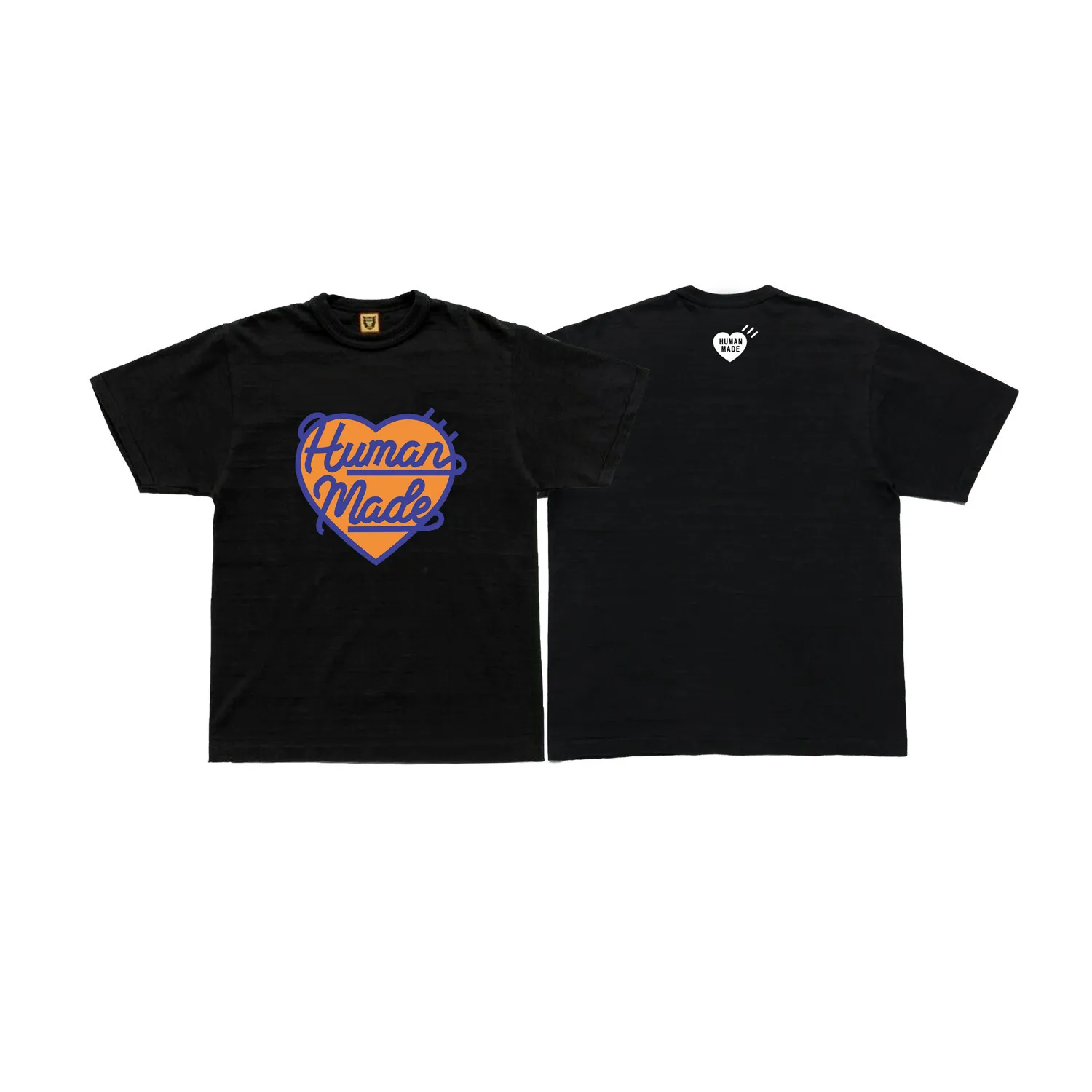 Love HUMAN MADE 2023 New Men's T-Shirts Cartoon Flying Duck Panda Dog Pig Slub Cotton Short Sleeved T-shirts for Men Women S-2XL