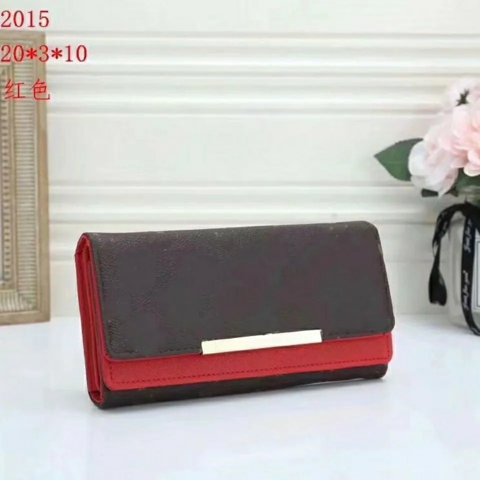 Designer di lusso leggings rossi borsa lunga da donna multicolor designer Coin Wallet clip scatola originale classica tasca con cerniera da donna