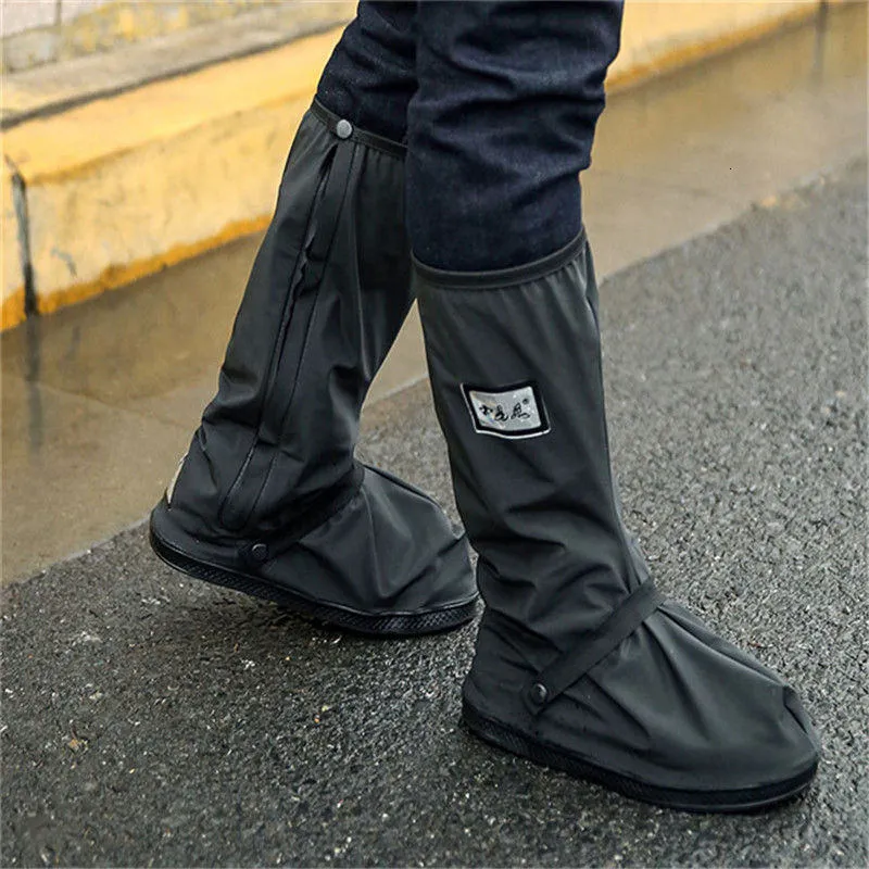 Housses de chaussures en silicone, couvre-chaussures, bottes de pluie  réutilisables faciles à transporter (noir)