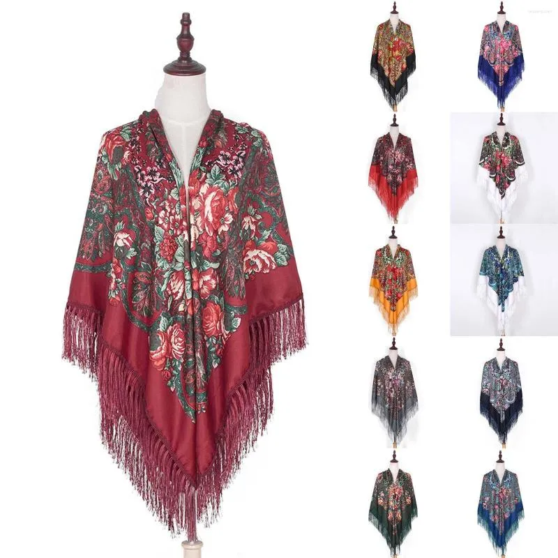 Foulards en mousseline de soie écharpe dégradé femmes Hijab hiver marque automne rouge longues écharpes Poncho luxe dames châle Sjaal bohème