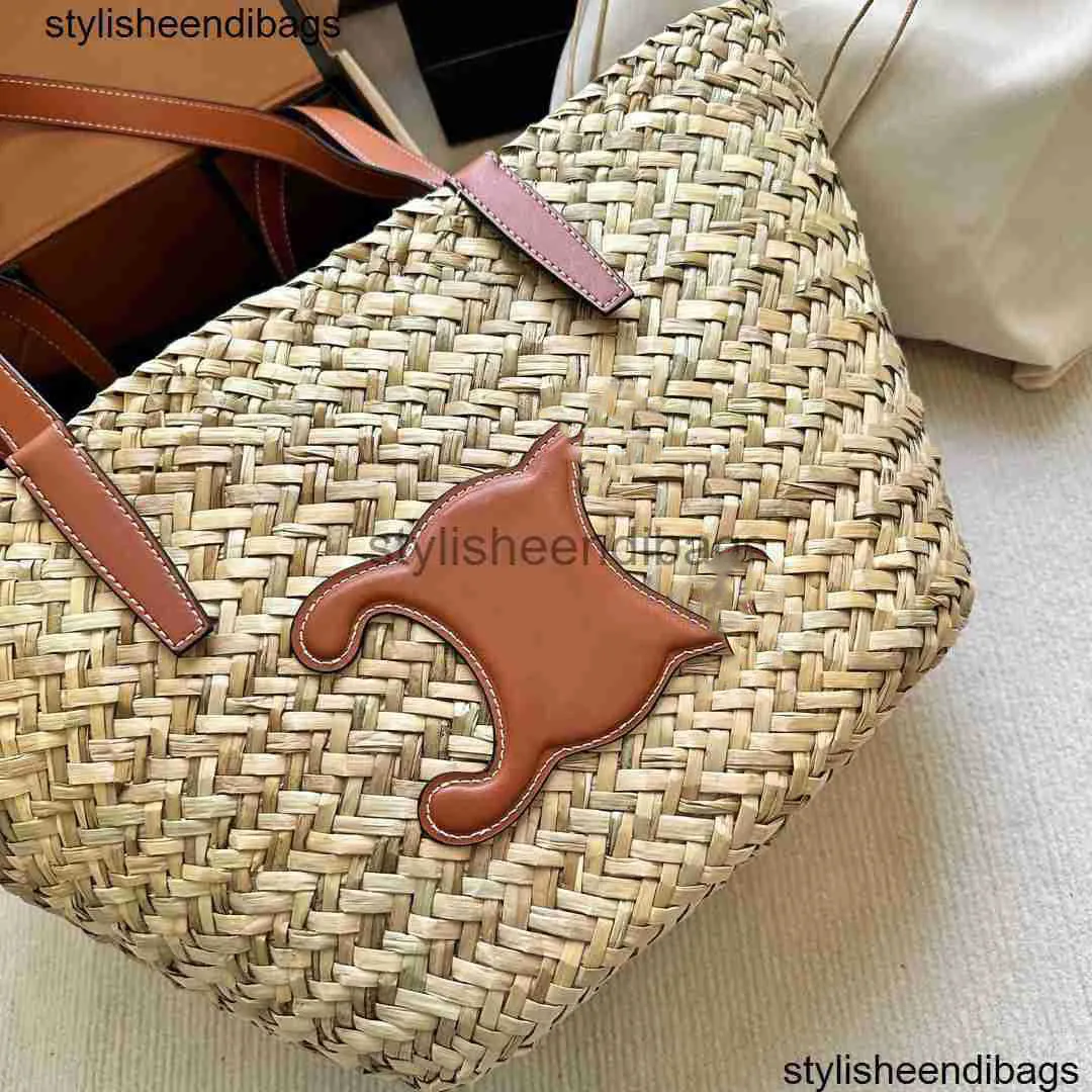 Stylisheendibags 디자이너 가방 여성 패션 여름 바구니 양동이 가방 디자이너 핸드백 여성 밀짚 라피아 어깨 가방 브라운 비치 바구니 토트 핸드백