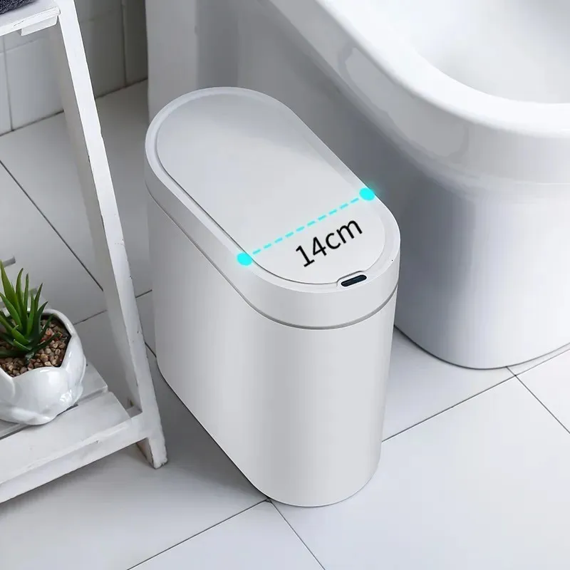 Poubelle intelligente Automatique Imperméable à l'eau Capacité électrique  Déchets Cuisine Salle de bain WC Sens automatique