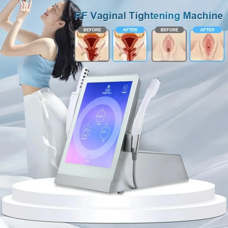 HOT Laser Machine Portable RF Skin Tightening Machine Radio Frequency Women Care Private Stringere la certificazione CE della presa di fabbrica