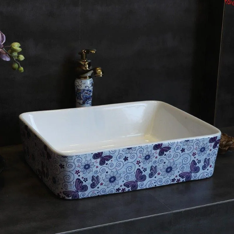 Bathroom ceramic sinks china wash basin Ceramic Counter Top Wash Basin Sinks bathroom counter sink rectangulargood qty Msfpu