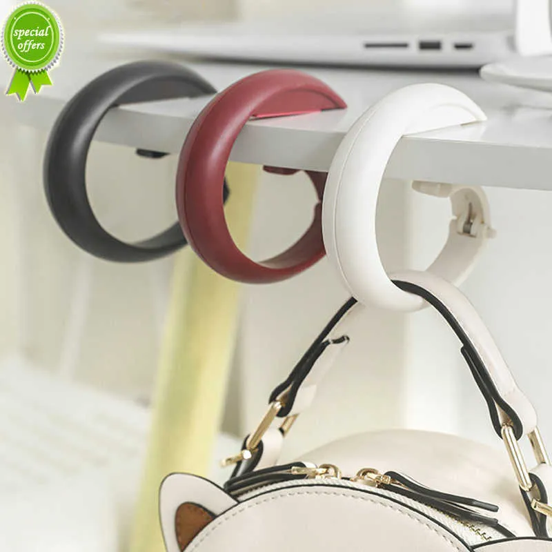 New Portable Bag Hook Table Hanging Keys Purse Hanger Office Desk Side Hooks Decorative Handbag Organizer Holder Wardrobe Hangers