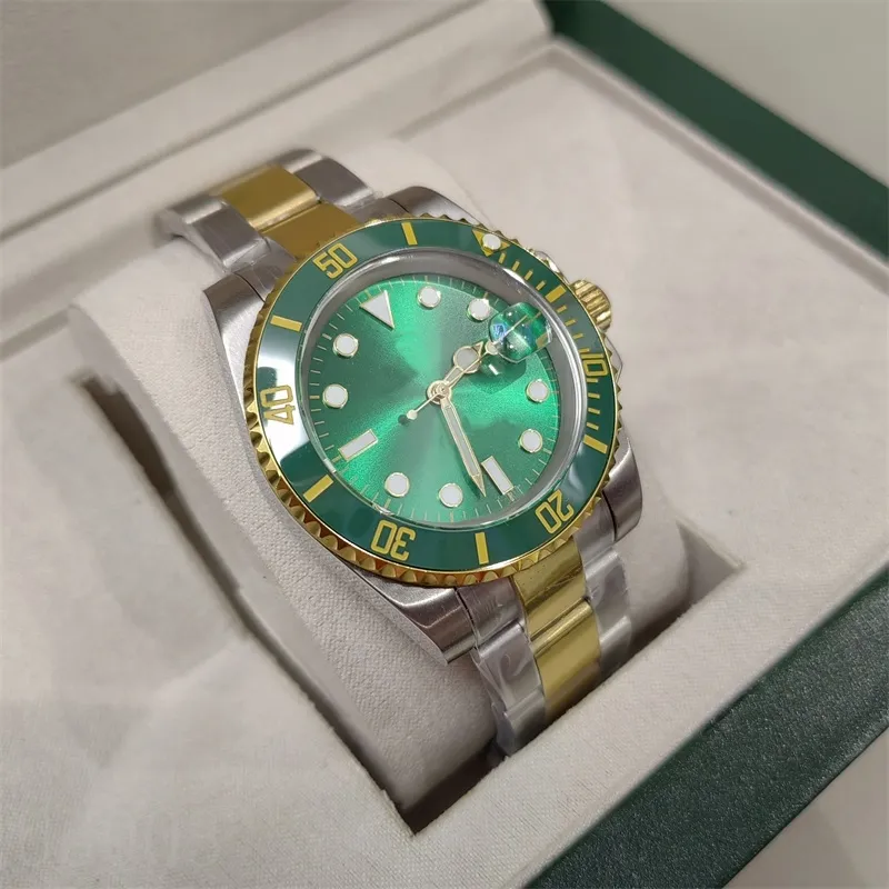 Модные золотые часы часы для мужчин GMT 41 -мм кварцевый водонепроницаемый Montre Homme Luminous Mechanical Designer Watch Mens Black Dial SB006 C23