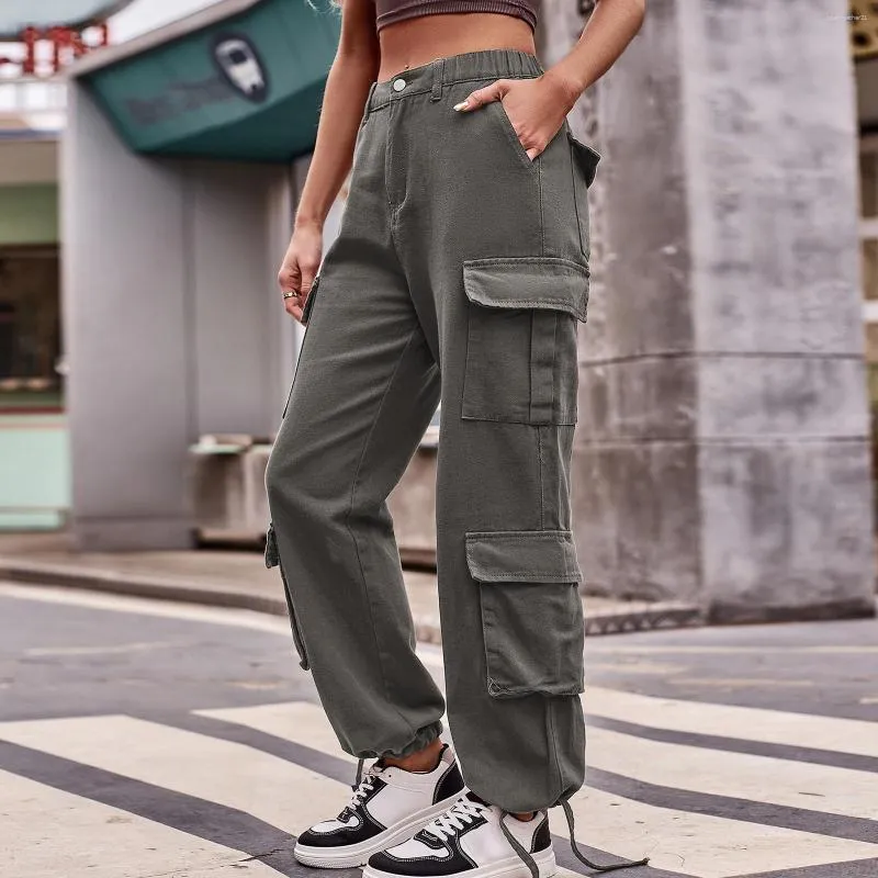 Cheap Streetwear Black Pants Women Korean Style Elastic Waist Sweatpants Baggy  Pants Summer Autumn Hip Hop Harajuku Trousers Women