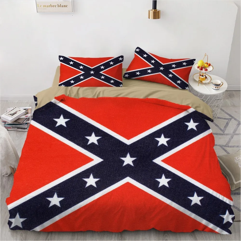 Conjuntos de cama 23 peças conjunto de cama com bandeira nacional estampa 3D colorida capa de edredom casal queen cama king capa de colcha USAUEU conjunto de capa de cama 230625