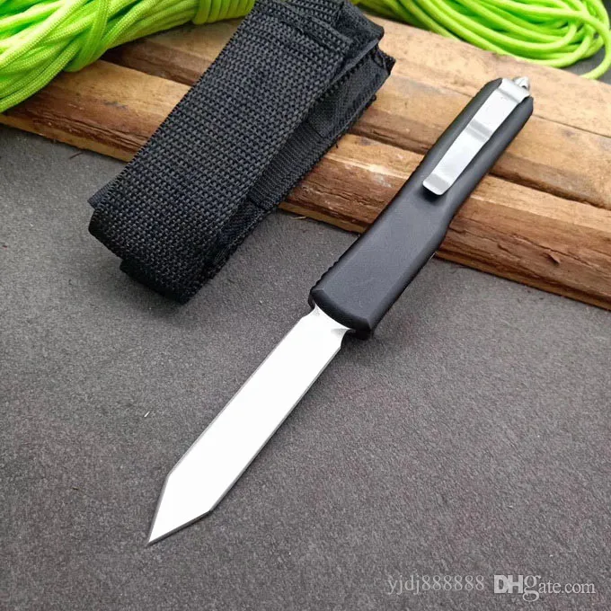 US Style UT85 Double Action Automatic Knife Out The Front D2 Blade Fast Open Tactical Outdoor Survival EDC Folding Camping Jungle 150-10 Fighting Auto Knives Rocket