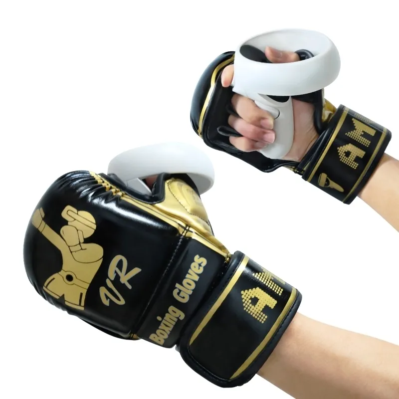 Sports Gloves Breathable Boxing Gloves Compatible with Quest 2 Touch Controllers VR Boxing Games Open Palm Gloves Accessories 230625