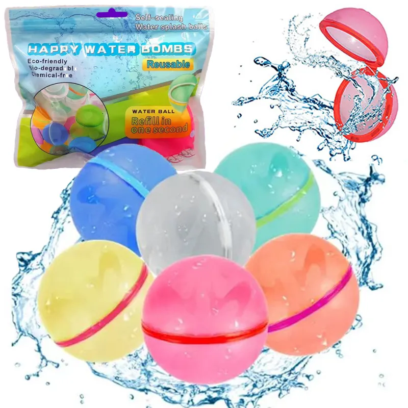 Sandspiel-Wasserspaß, wiederverwendbare Wasserballons, magnetische selbstdichtende Wasserbomben, Spritzbälle, Strand-Pool-Party, Sommerspaß, Aktivitätsspielzeug für Kinder 230625