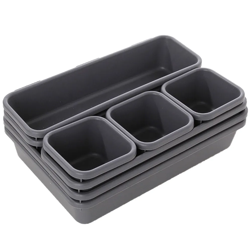Schubladen-Organizer-Set (4 Stück) – Erweiterbar, Verstellbar | Für Küche, Bad, Büro & Schminktisch