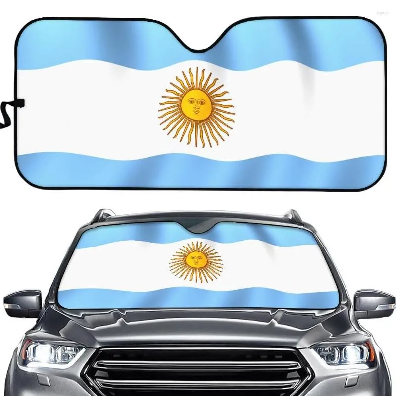 Ombre Drapeau De L'Argentine Mode 3D Conception Pare-Brise Soleil Pour Voiture Auto Intérieur Accessoires Avant Pare-Soleil Pare-Soleil Pliable