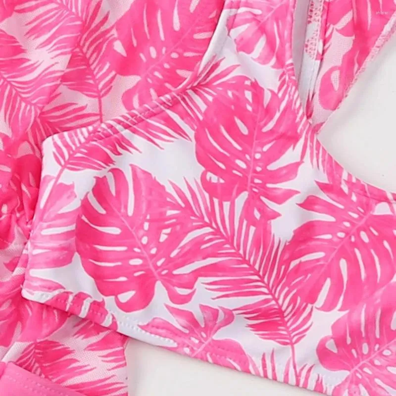 Acheter 7-14 ans maillot de bain fille florale tropicale enfants à