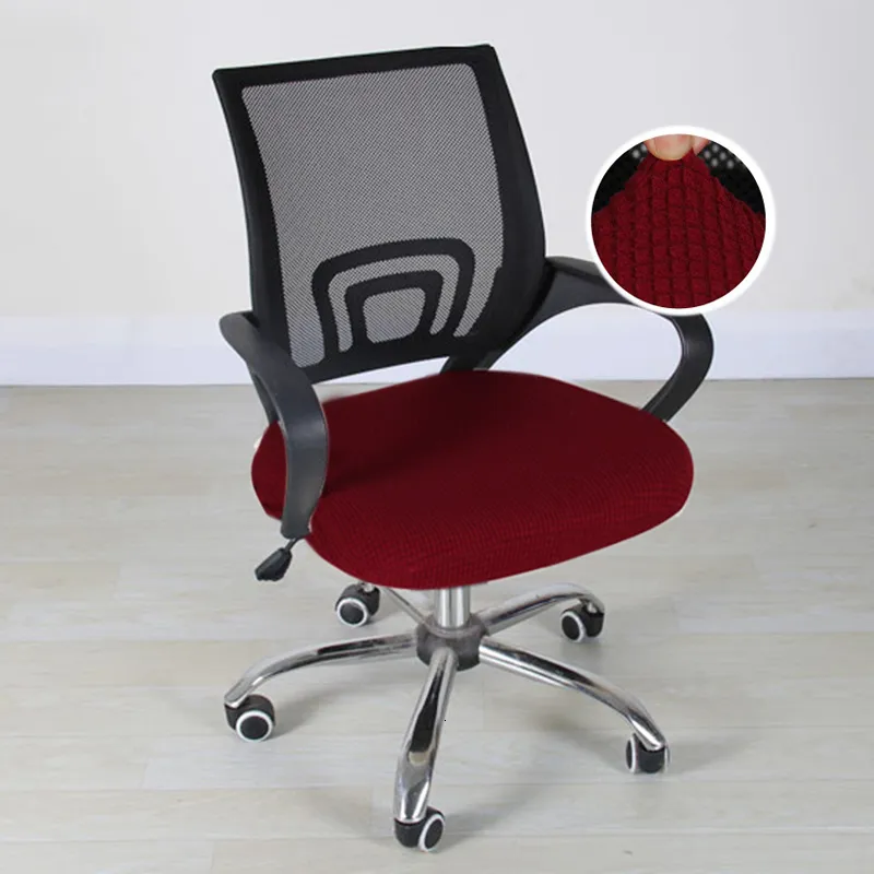 Stretchable Gaming Chair Cover - Anti-Cat Scratch Protection For Office & Computer Chairs (Red)