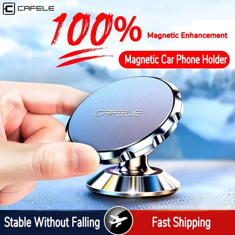 Cafele Magnetic Car Phone Holder Stand för mobiltelefon Bärbar magnetbilmonterare för iPhone 12 11 Pro Max Xiaomi