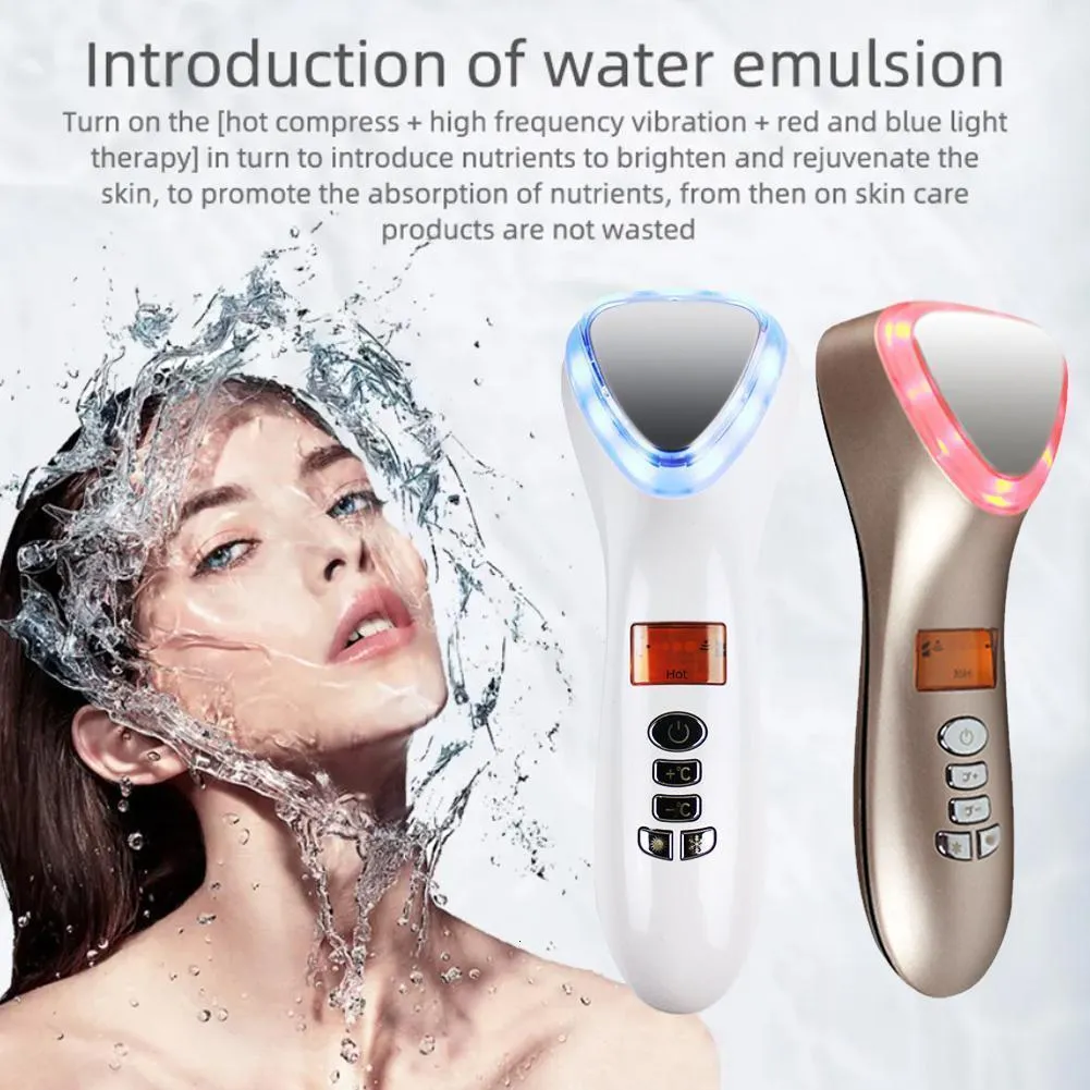 Ansikte massager ultraljud kryoterapimaskin ledde kall hamme vibration hud åldrande lyftningsträckningsinstrument anti massager b m5d9 230626