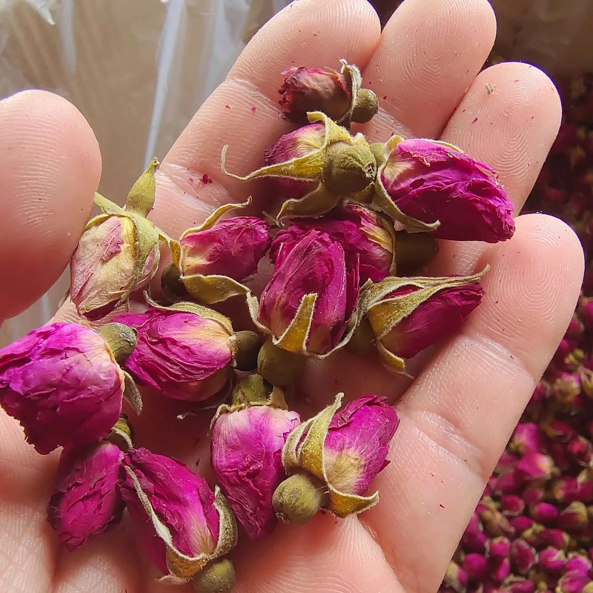 Fiori secchi Tè alla rosa Cosmetologia Fiore di rose Aumenta la digestione Prodotti per la cura della bellezza di bellezza preparati a secco Decorazione della festa nuziale