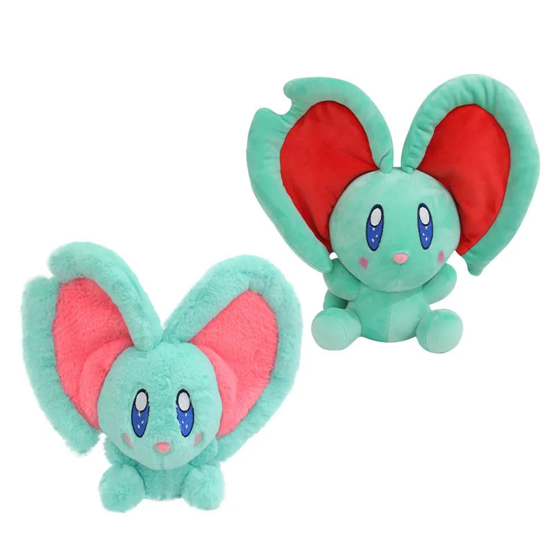 Partihandel Retail Kirby Elfilin Plush Toy Plush Elf Mouse Dolls med stora röda öron Plush Doll Children's Game Playmate Holiday Presentfönsterdekorationer