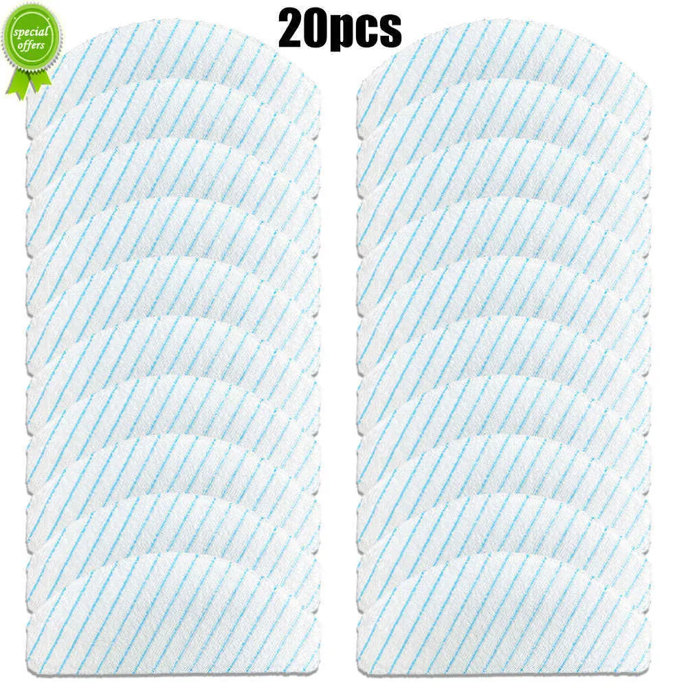 20 pièces chiffon de vadrouille en microfibre pour ECOVACS Deebot T8 Max T8 AIVI T9 AIVI aspirateur lavable chiffons de nettoyage